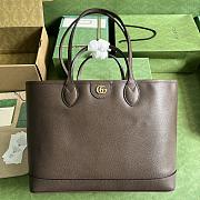 	 Bagsaaa Gucci Ophidia medium tote brown bag - W38.5cm x H28.5cm x D15cm - 1