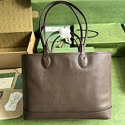 	 Bagsaaa Gucci Ophidia medium tote brown bag - W38.5cm x H28.5cm x D15cm - 5