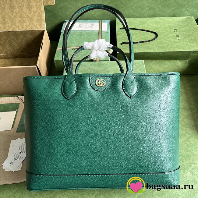 	 Bagsaaa Gucci Ophidia medium tote green bag - W38.5cm x H28.5cm x D15cm - 1