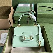 Bagsaaa Gucci Horsebit 1955 mini bag mint green - 22x16x10.5cm - 1