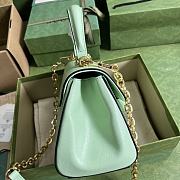 Bagsaaa Gucci Horsebit 1955 mini bag mint green - 22x16x10.5cm - 2
