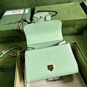 Bagsaaa Gucci Horsebit 1955 mini bag mint green - 22x16x10.5cm - 6