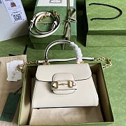 	 Bagsaaa Gucci Horsebit 1955 mini bag white  - 22x16x10.5cm - 1