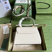 	 Bagsaaa Gucci Horsebit 1955 mini bag white  - 22x16x10.5cm - 2