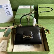 	 Bagsaaa Gucci Horsebit 1955 mini bag black - 22x16x10.5cm - 1