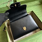 	 Bagsaaa Gucci Horsebit 1955 mini bag black - 22x16x10.5cm - 5