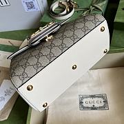 	 Bagsaaa Gucci Horsebit 1955 mini bag ebony white - 22x16x10.5cm - 3