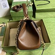 Bagsaaa Gucci Horsebit 1955 mini bag ebony beige - 22x16x10.5cm - 6
