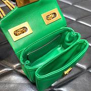 	 Bagsaaa Valentino Garavani Micro One Stud Nappa Green Bag - 11x8x5cm - 3