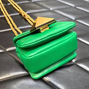 	 Bagsaaa Valentino Garavani Micro One Stud Nappa Green Bag - 11x8x5cm - 4