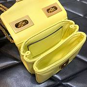 	 Bagsaaa Valentino Garavani Micro One Stud Nappa Yellow Bag - 11x8x5cm - 5