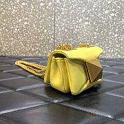 	 Bagsaaa Valentino Garavani Micro One Stud Nappa Yellow Bag - 11x8x5cm - 2