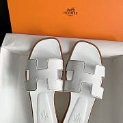 Bagsaaa Hermes Oran Sandal White - 4