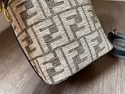 Bagsaaa Fendi Mon Tresor Dark Grey Tapestry Fabric Mini Bag - 18x12x10cm - 3