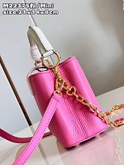 Bagsaaa Louis Vuitton Capucines Mini Taurillon cowhide Pink - 21x14x8cm - 2