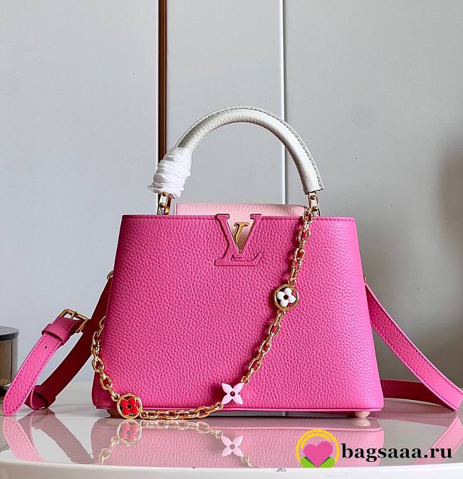 	 Bagsaaa Louis Vuitton Capucines Taurillon cowhide Pink - 27x18x9cm - 1