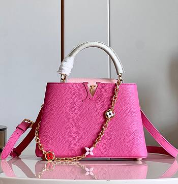 	 Bagsaaa Louis Vuitton Capucines Taurillon cowhide Pink - 27x18x9cm