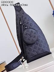 Bagsaaa Louis Vuitton Duo Crossbody Bag Black Calf leather - 20 x 42 x 6 cm - 4
