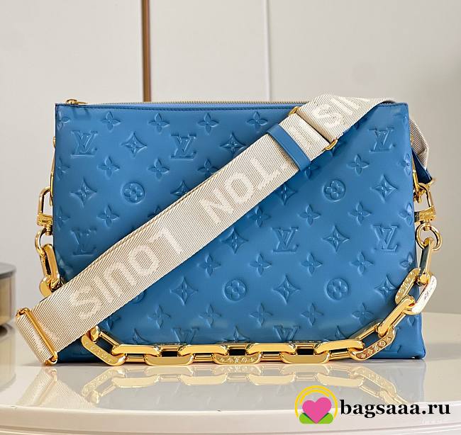 Bagsaaa Louis Vuitton Coussin MM Blue Bag - 34 x 24 x 12 - 1