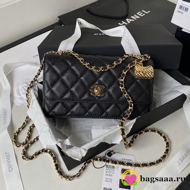 Bagsaaa Chanel WOC Black Caviar Leather - 19cm - 1