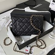 	 Bagsaaa Chanel WOC Black CC Logo Caviar Leather - 19cm - 5