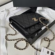 	 Bagsaaa Chanel WOC Black CC Logo Caviar Leather - 19cm - 4