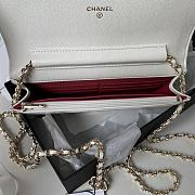 	 Bagsaaa Chanel WOC White CC Logo Caviar Leather - 19cm - 3