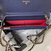 	 Bagsaaa Chanel WOC Navy Blue CC Logo Caviar Leather - 19cm - 3
