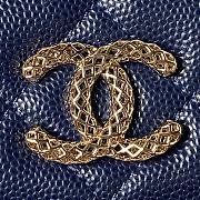 	 Bagsaaa Chanel WOC Navy Blue CC Logo Caviar Leather - 19cm - 2