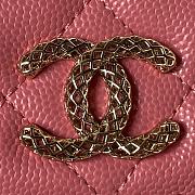 	 Bagsaaa Chanel WOC Pink CC Logo Caviar Leather - 19cm - 4