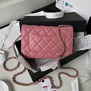 	 Bagsaaa Chanel WOC Pink CC Logo Caviar Leather - 19cm - 3