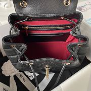 Bagsaaa Chanel Calfskin Plain Caviar Leather Black Backpack - 25X20X12cm - 2