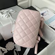 	 Bagsaaa Chanel Calfskin Plain Caviar Leather Light PinkBackpack - 25X20X12cm - 5