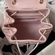 	 Bagsaaa Chanel Calfskin Plain Caviar Leather Light PinkBackpack - 25X20X12cm - 4