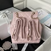 	 Bagsaaa Chanel Calfskin Plain Caviar Leather Light PinkBackpack - 25X20X12cm - 2