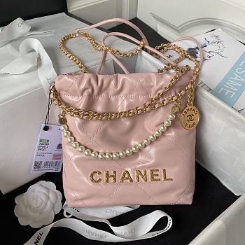 	 Bagsaaa Chanel 22 Tote Mini Pink - 19-20-6cm