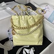 	 Bagsaaa Chanel 22 Tote Mini Yellow - 19-20-6cm - 5