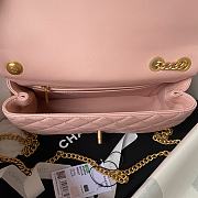 	 Bagsaaa Chanel Flap Bag Flower Chain Pink Bag - 14.5X23.5X7cm - 4