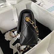 	 Bagsaaa Chanel Small Flap Bag Lambskin Black - 21X14X7cm - 2