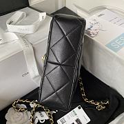 	 Bagsaaa Chanel Small Flap Bag Lambskin Black - 21X14X7cm - 3