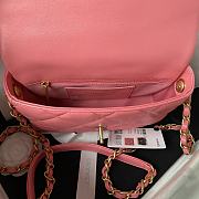 	 Bagsaaa Chanel Small Flap Bag Lambskin Pink - 21X14X7cm - 3