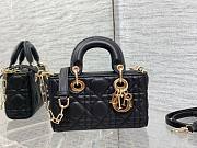 Bagsaaa Dior Lady D - Joy Micro Black Bag - 16 x 9 x 5 cm - 3