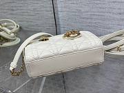	 Bagsaaa Dior Lady D - Joy Micro White Bag - 16 x 9 x 5 cm - 5