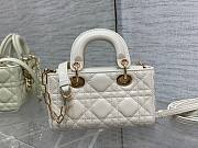 	 Bagsaaa Dior Lady D - Joy Micro White Bag - 16 x 9 x 5 cm - 4