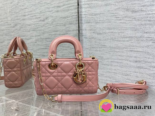 	 Bagsaaa Dior Lady D - Joy Micro Pink Bag - 16 x 9 x 5 cm - 1