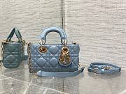 	 Bagsaaa Dior Lady D - Joy Micro Blue Bag - 16 x 9 x 5 cm - 1