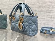 	 Bagsaaa Dior Lady D - Joy Micro Blue Bag - 16 x 9 x 5 cm - 3