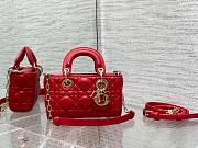 	 Bagsaaa Dior Lady D - Joy Micro Red Bag - 16 x 9 x 5 cm - 1