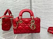 	 Bagsaaa Dior Lady D - Joy Micro Red Bag - 16 x 9 x 5 cm - 5