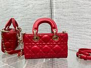 	 Bagsaaa Dior Lady D - Joy Micro Red Bag - 16 x 9 x 5 cm - 4